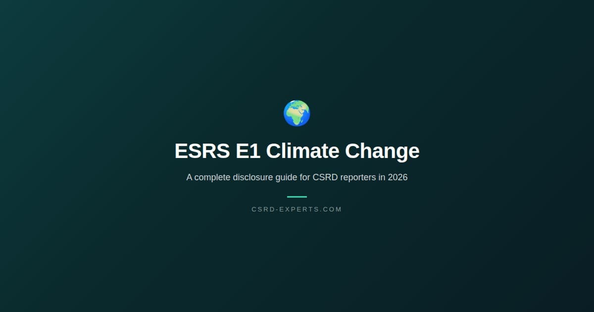ESRS E1 Climate Change: A Complete Disclosure Guide for CSRD Reporters in 2026